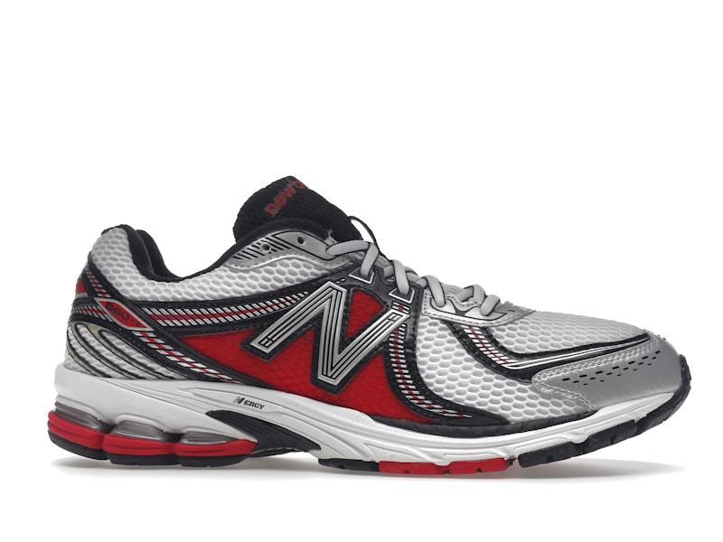 New Balance 860v2 White Silver Red