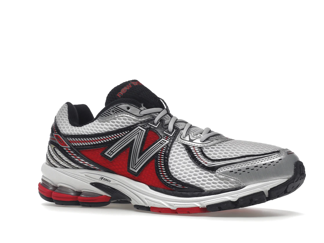 New Balance 860v2 White Silver Red