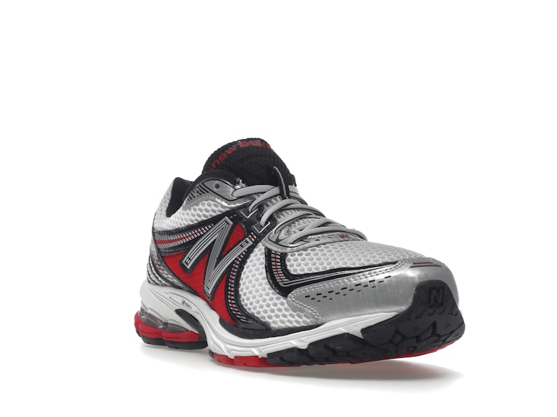 New Balance 860v2 White Silver Red