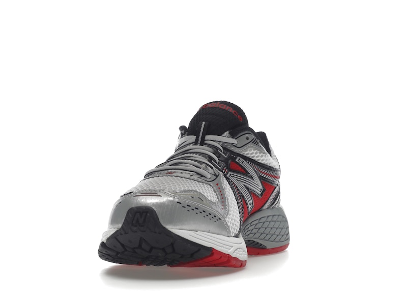 New Balance 860v2 White Silver Red