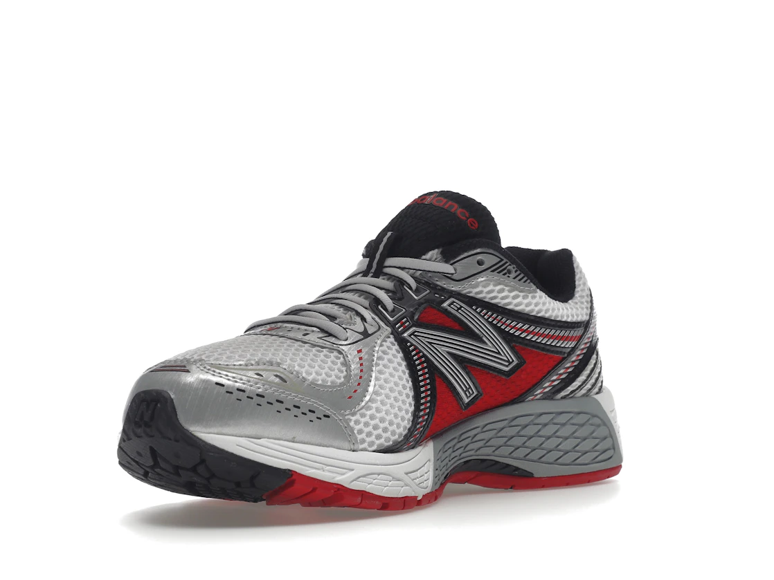 New Balance 860v2 White Silver Red
