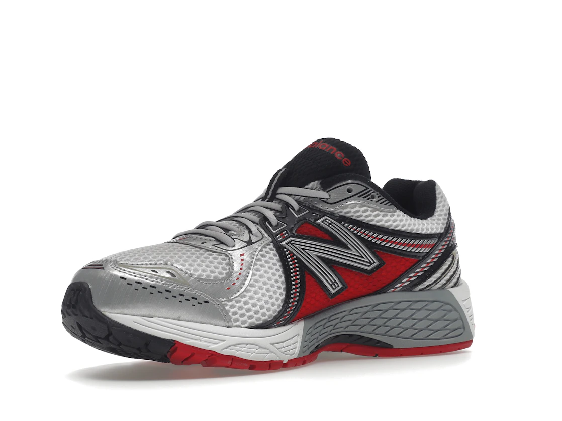 New Balance 860v2 White Silver Red