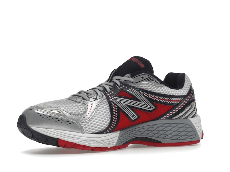New Balance 860v2 White Silver Red