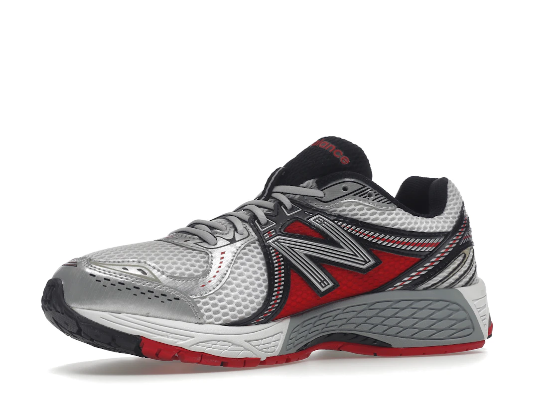 New Balance 860v2 White Silver Red