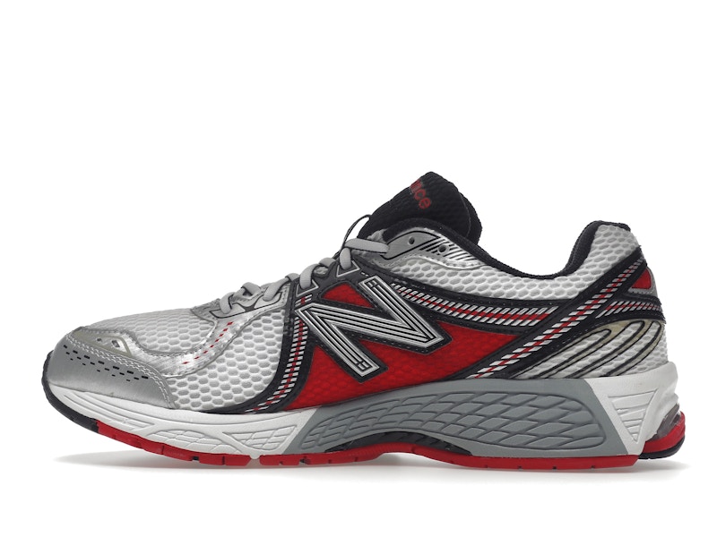 New Balance 860v2 White Silver Red