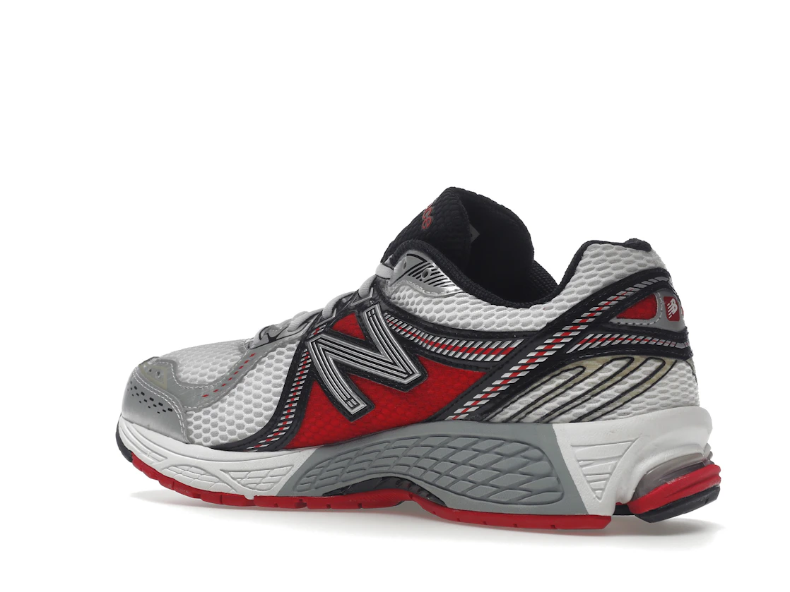 New Balance 860v2 White Silver Red