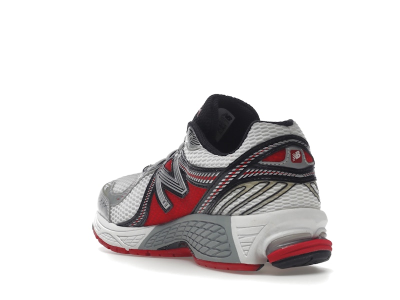 New Balance 860v2 White Silver Red