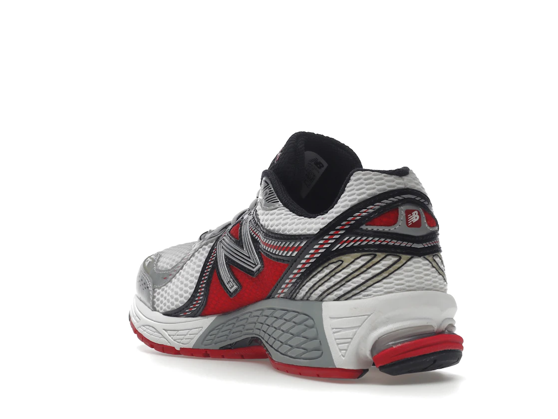 New Balance 860v2 White Silver Red