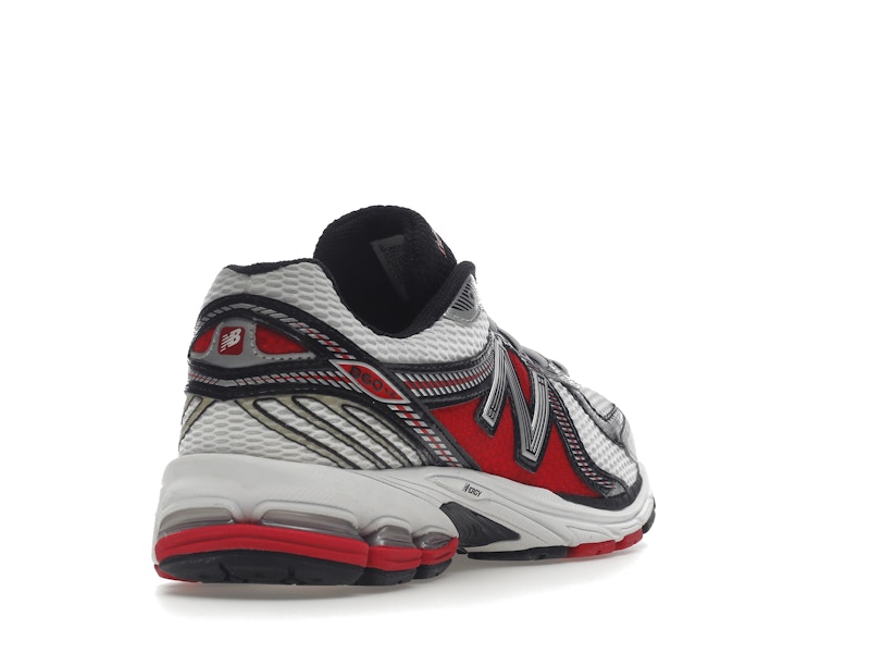 New Balance 860v2 White Silver Red