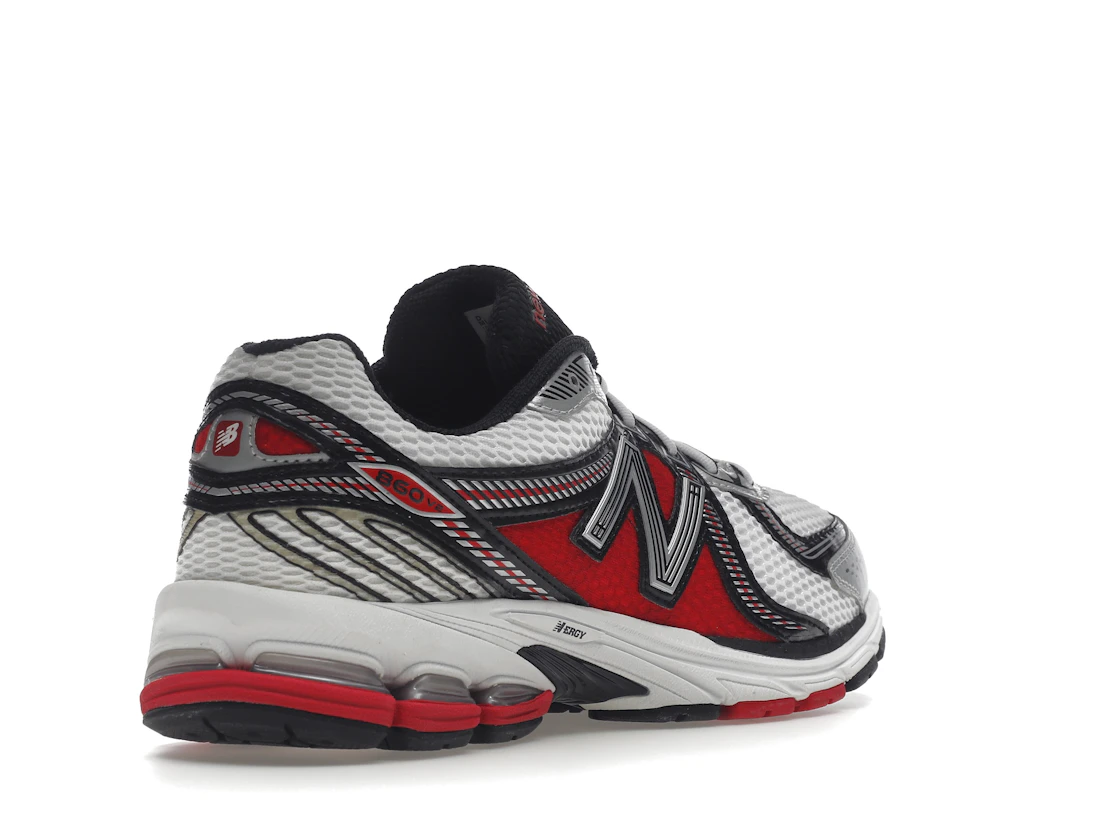 New Balance 860v2 White Silver Red