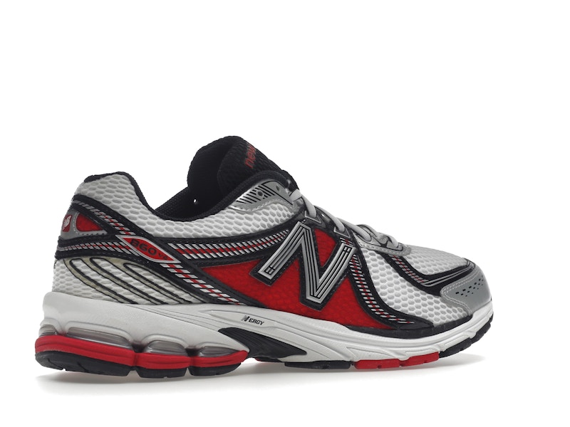 New Balance 860v2 White Silver Red