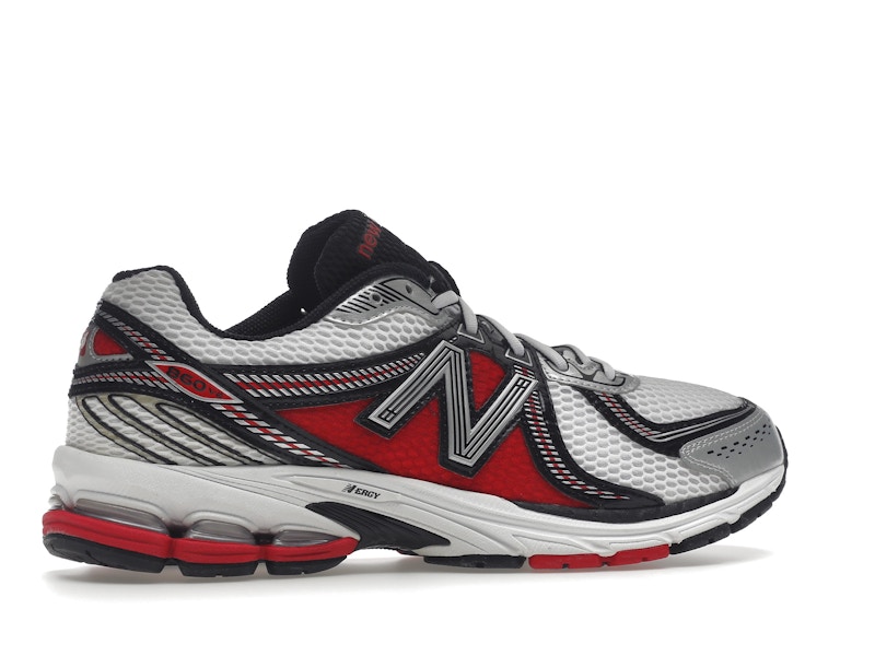New Balance 860v2 White Silver Red