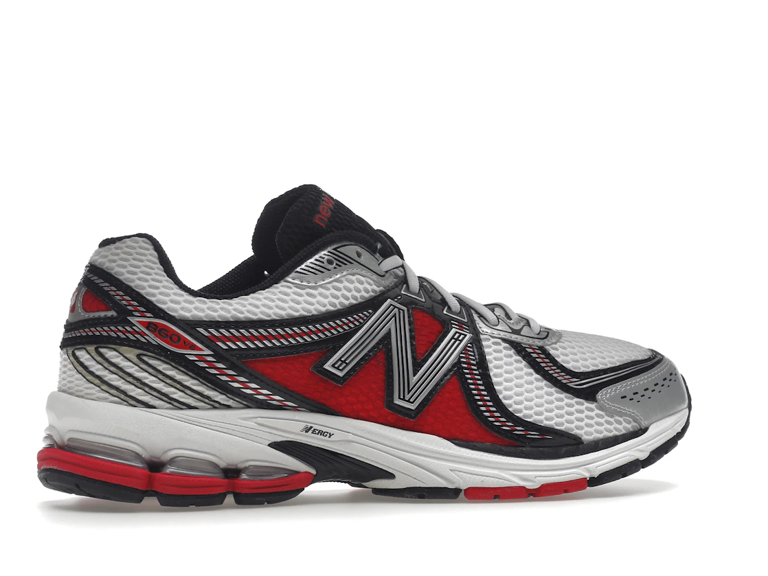 New Balance 860v2 White Silver Red