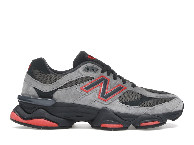 New Balance 9060 Grey Black Red JD Sports Exclusive Men's Trainers
