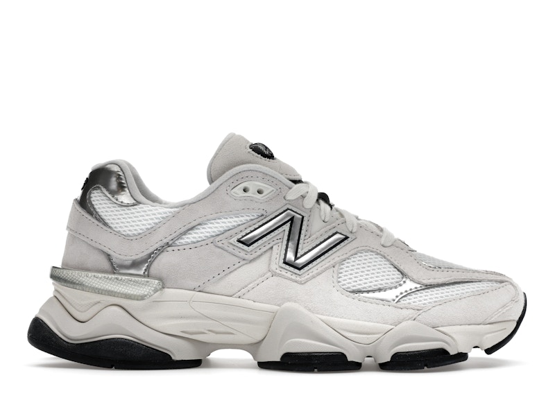 New Balance 9060 White Black Metallic Silver