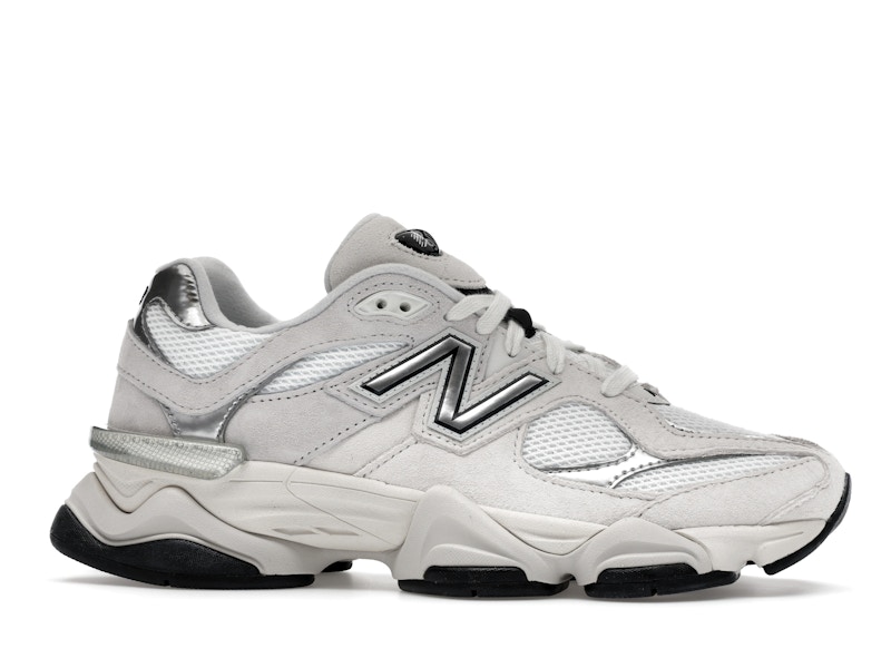 New Balance 9060 White Black Metallic Silver