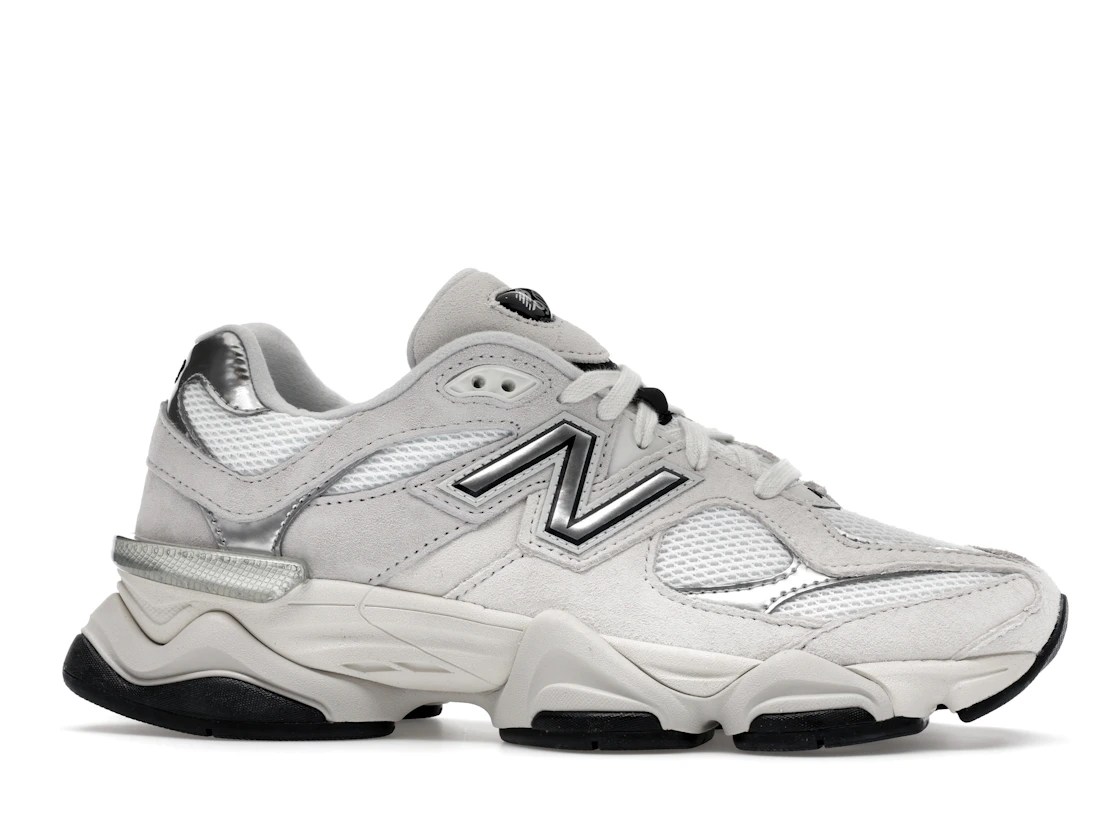 New Balance 9060 White Black Metallic Silver