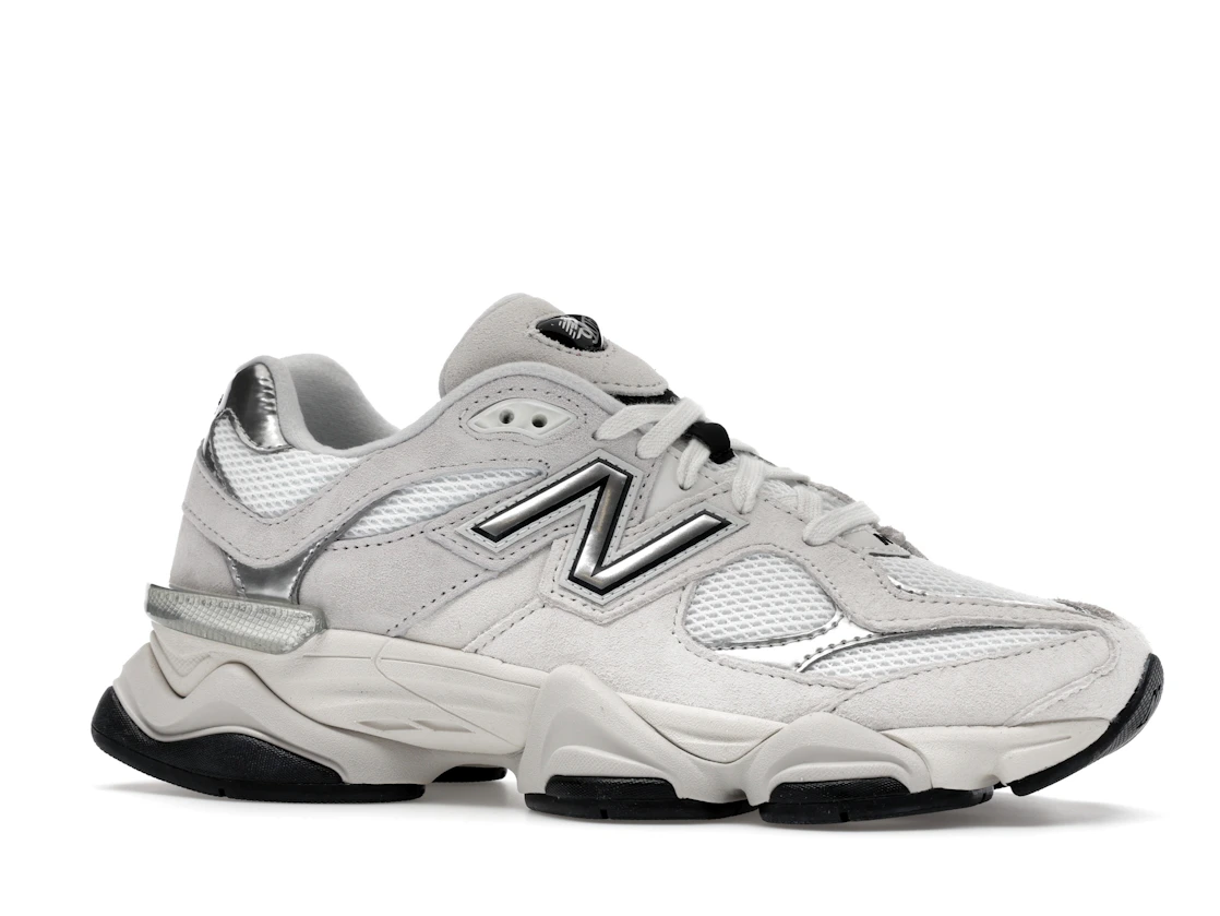 New Balance 9060 White Black Metallic Silver