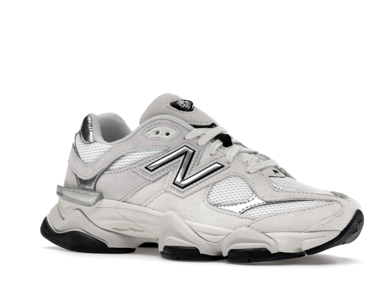 New Balance 9060 White Black Metallic Silver