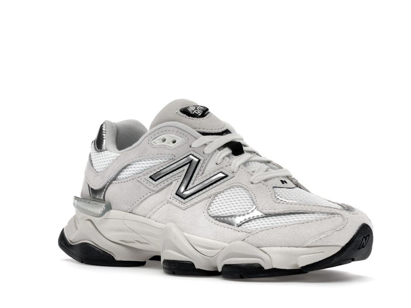 New Balance 9060 White Black Metallic Silver