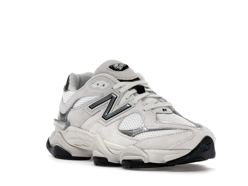 New Balance 9060 White Black Metallic Silver