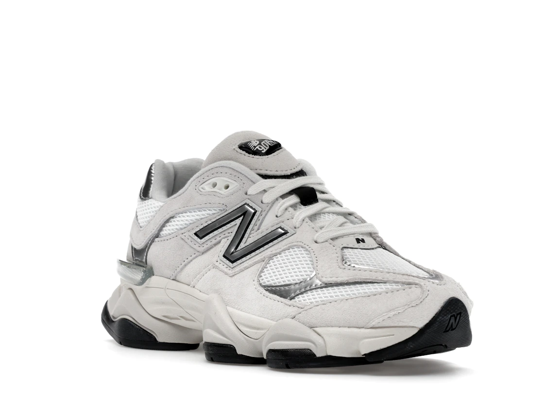 New Balance 9060 White Black Metallic Silver