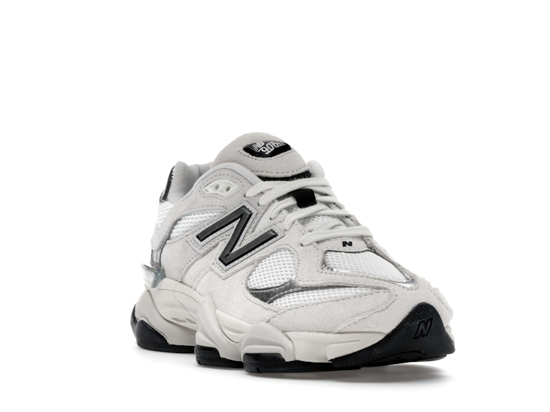 New Balance 9060 White Black Metallic Silver