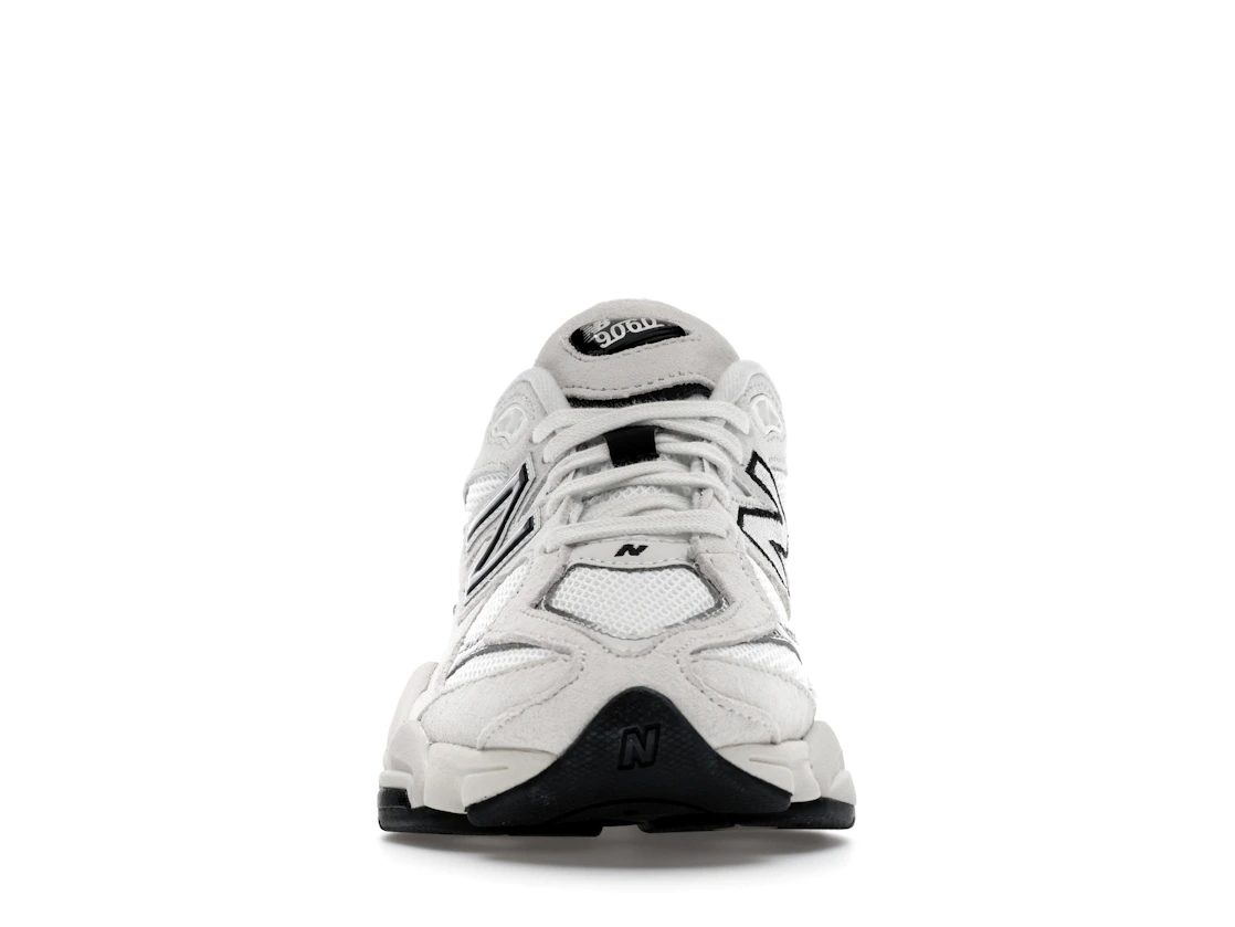 New Balance 9060 White Black Metallic Silver