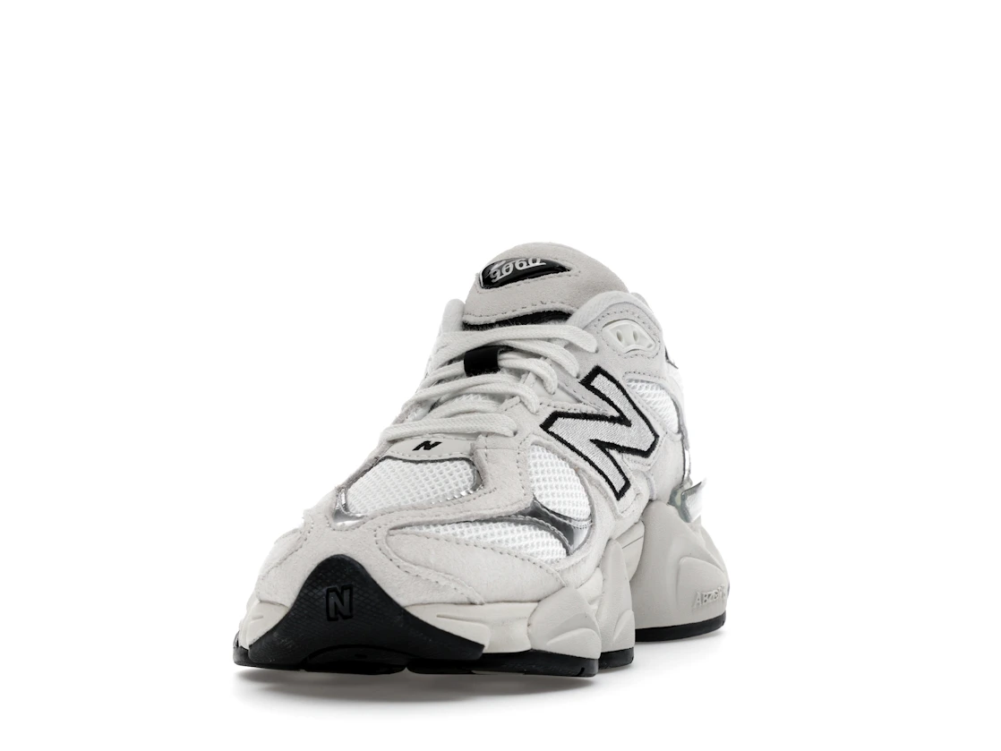 New Balance 9060 White Black Metallic Silver