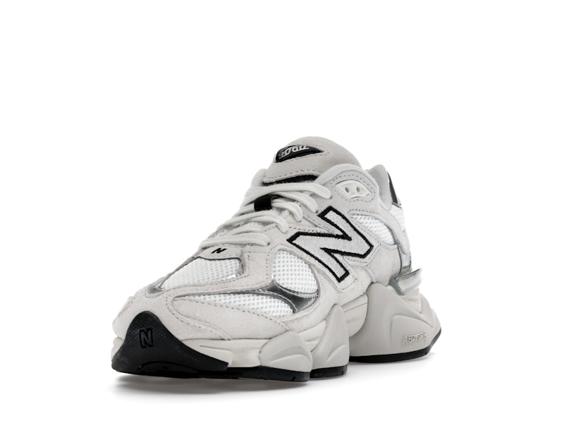 New Balance 9060 White Black Metallic Silver