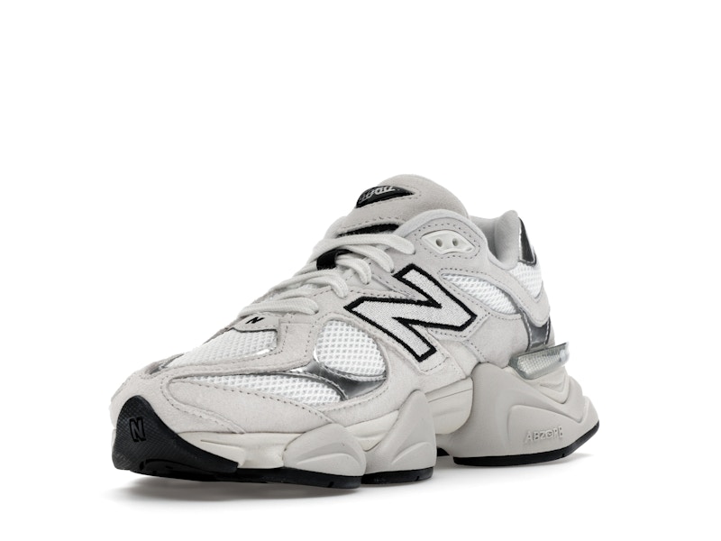 New Balance 9060 White Black Metallic Silver