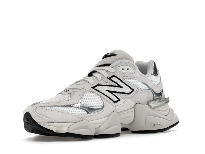 New Balance 9060 White Black Metallic Silver