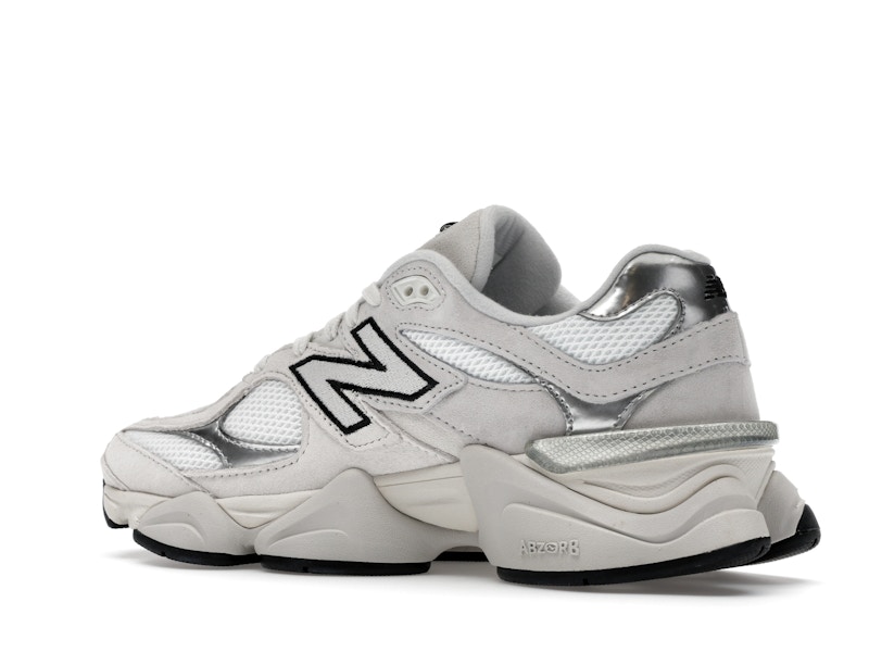 New Balance 9060 White Black Metallic Silver