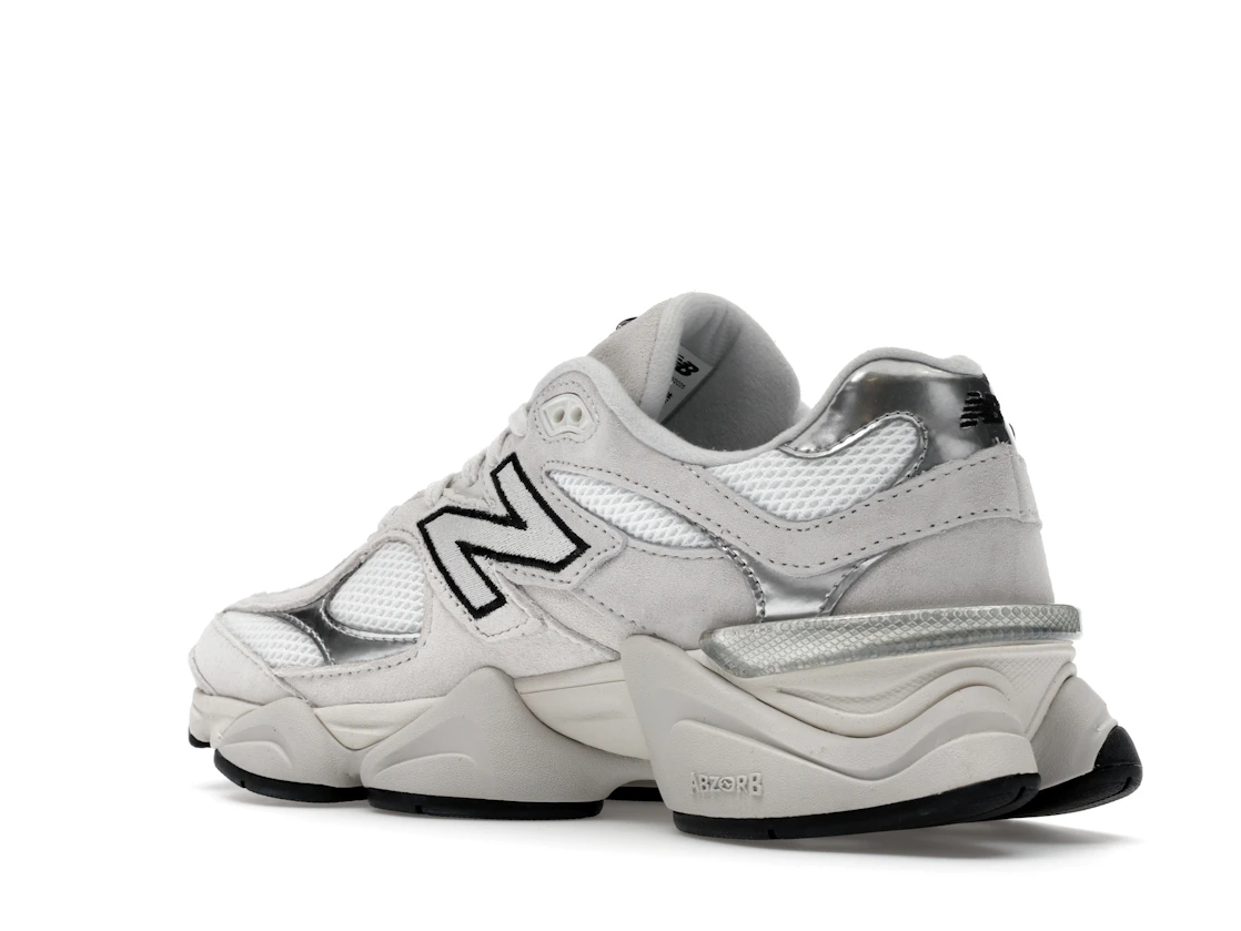 New Balance 9060 White Black Metallic Silver