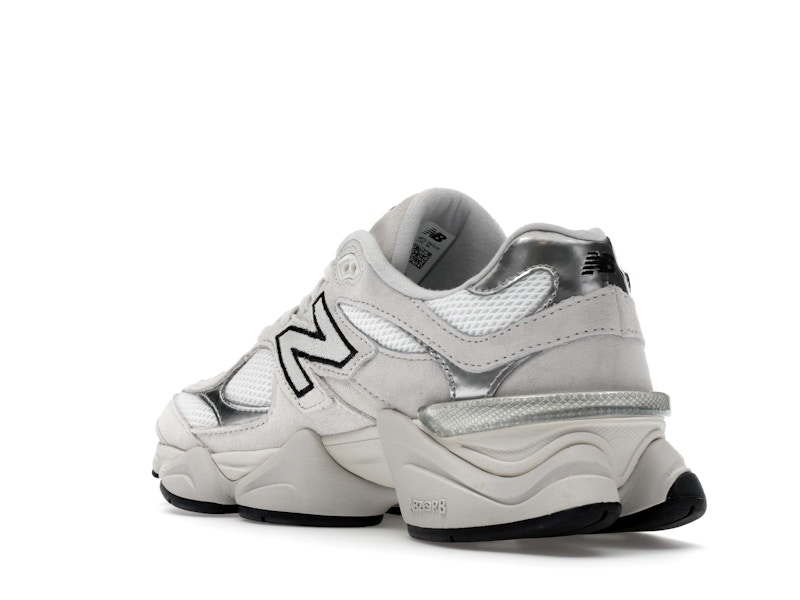 New Balance 9060 White Black Metallic Silver