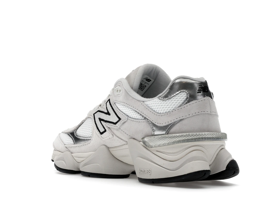 New Balance 9060 White Black Metallic Silver