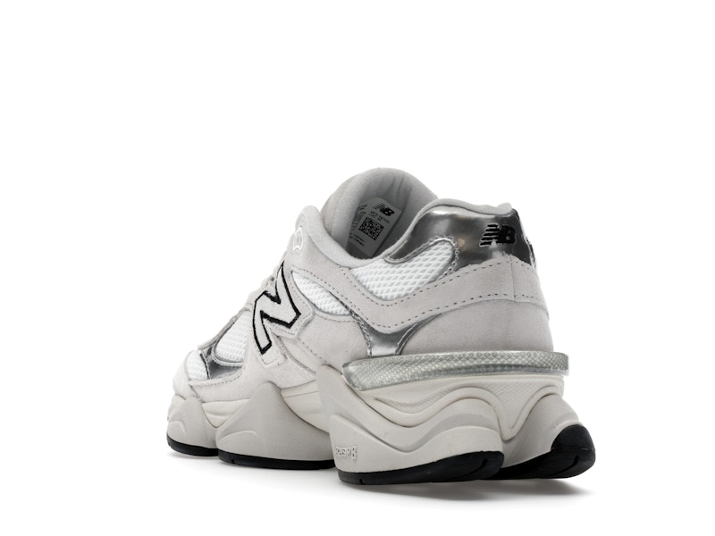 New Balance 9060 White Black Metallic Silver