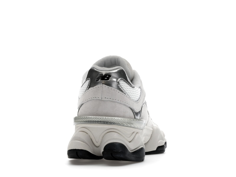 New Balance 9060 White Black Metallic Silver
