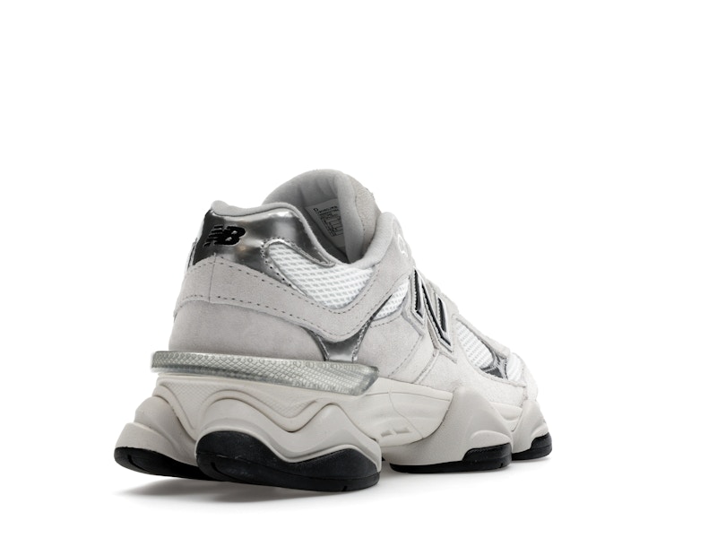 New Balance 9060 White Black Metallic Silver
