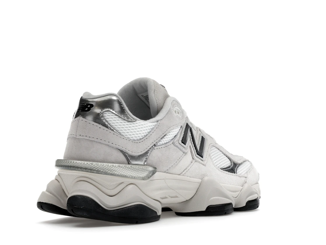 New Balance 9060 White Black Metallic Silver