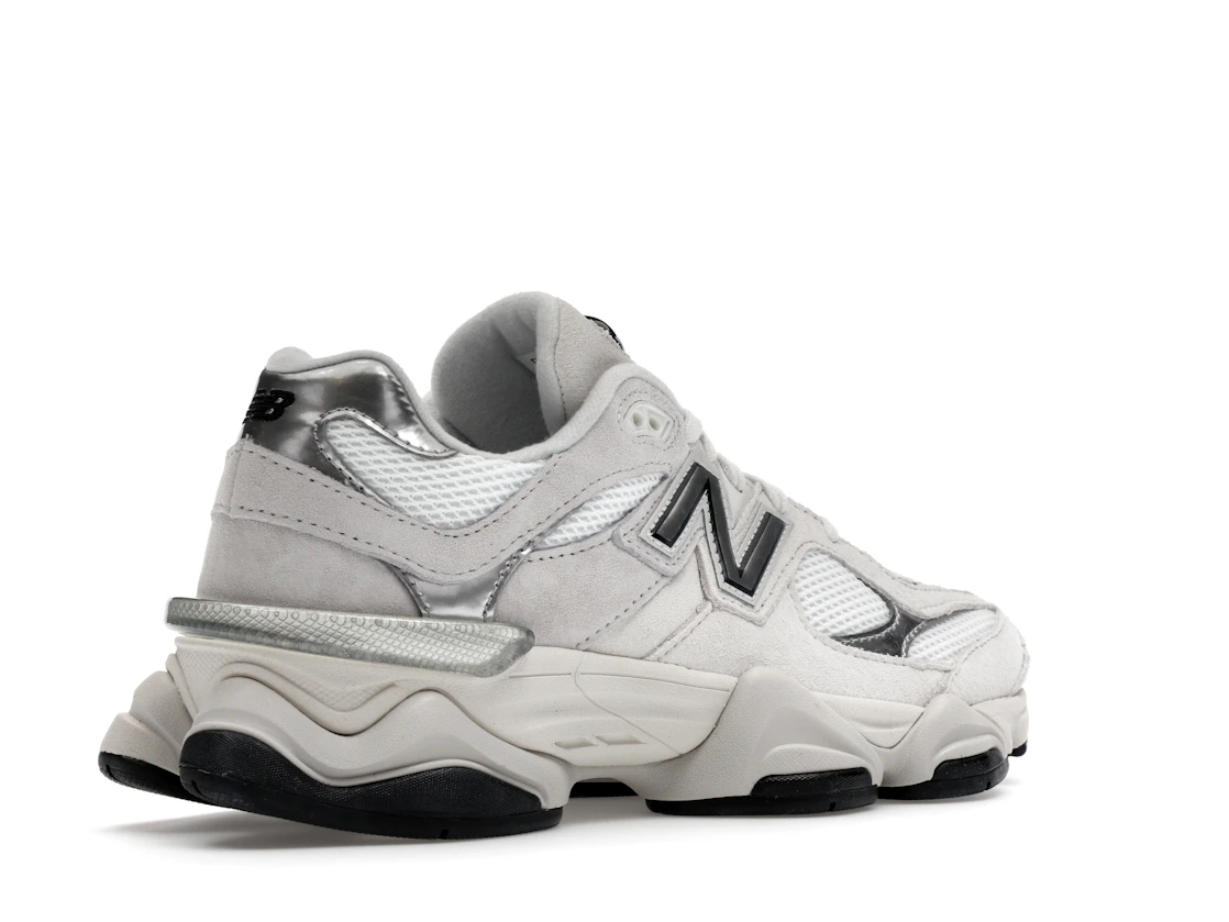 New Balance 9060 White Black Metallic Silver