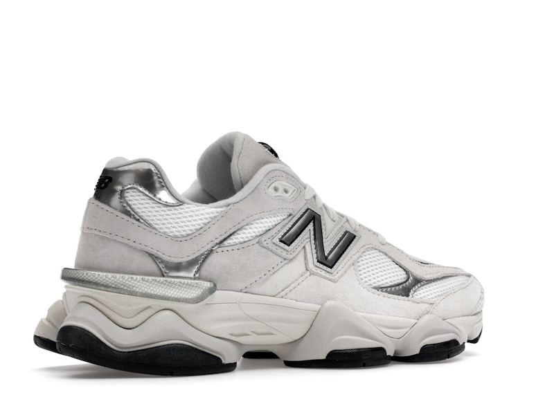 New Balance 9060 White Black Metallic Silver