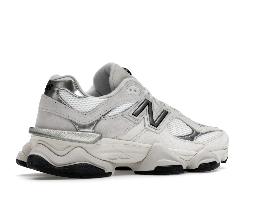 New Balance 9060 White Black Metallic Silver