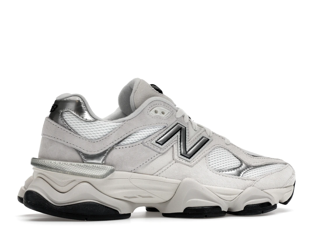 New Balance 9060 White Black Metallic Silver