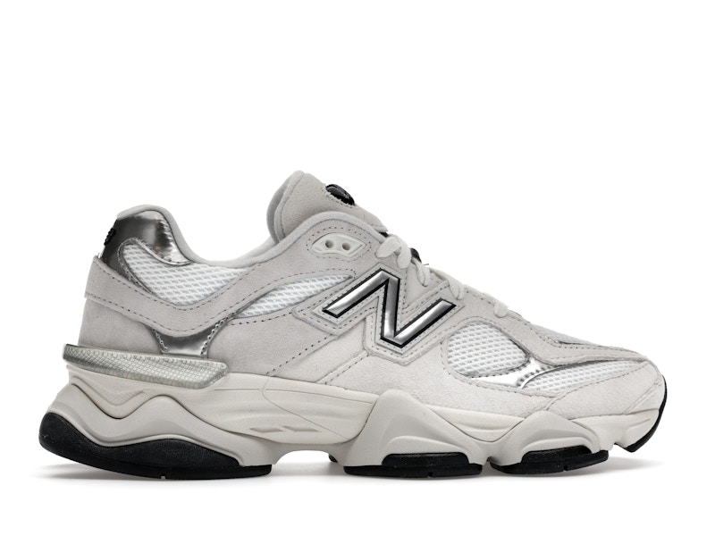 New Balance 9060 White Black Metallic Silver