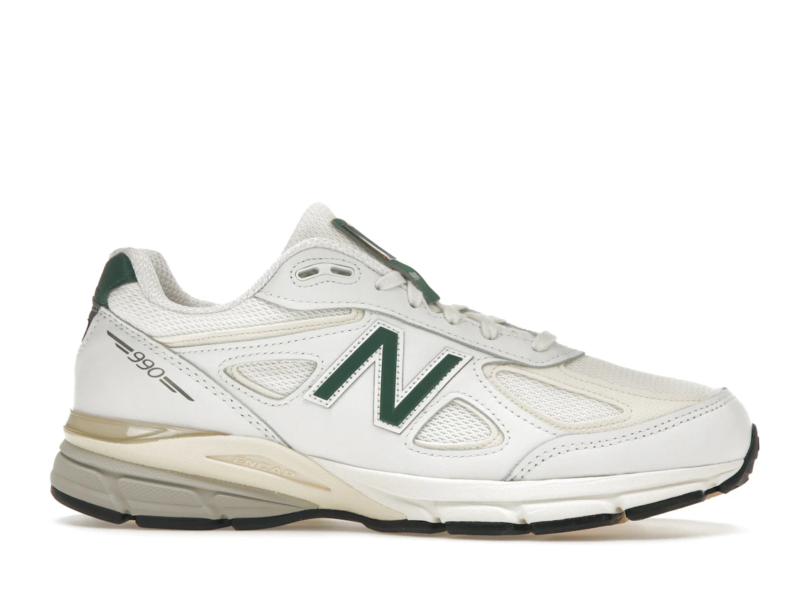 New Balance 990v4 MiUSA White Green