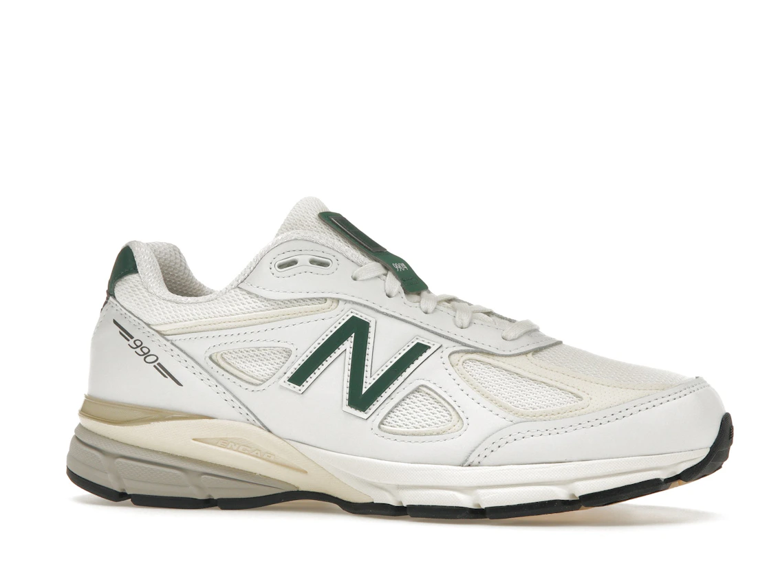 New Balance 990v4 MiUSA White Green