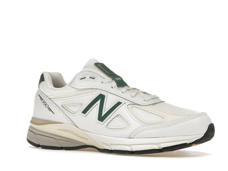 New Balance 990v4 MiUSA White Green