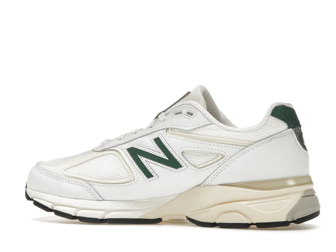 New Balance 990v4 MiUSA White Green