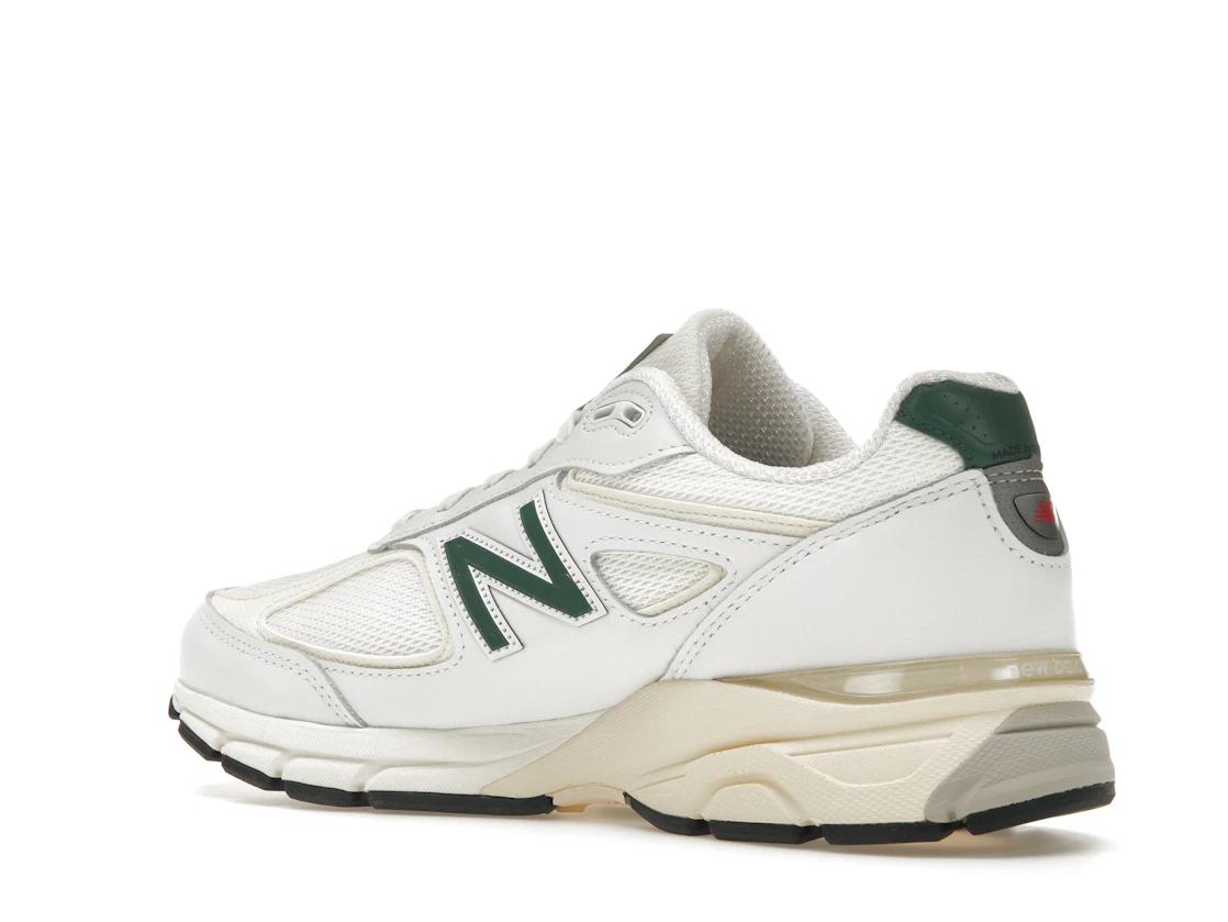 New Balance 990v4 MiUSA White Green